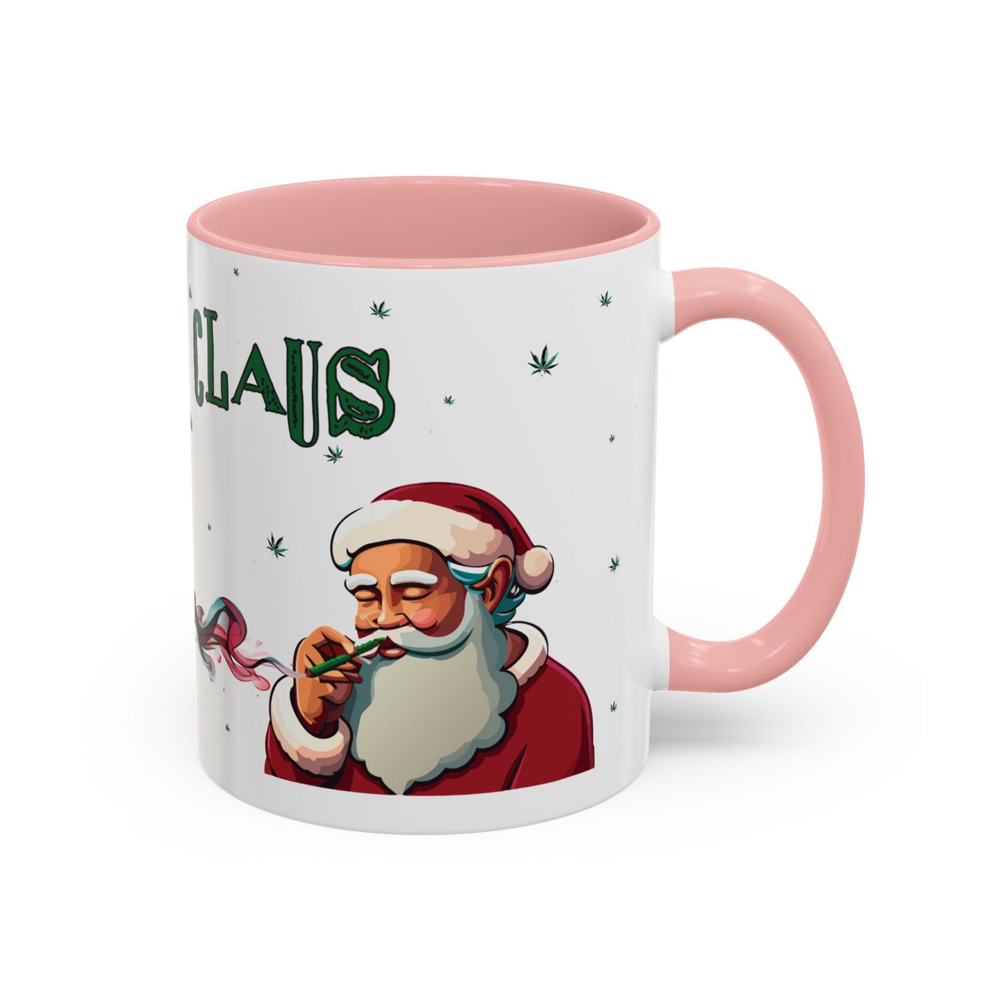 Ganja Claus Accent Coffee Mug (11, 15oz)