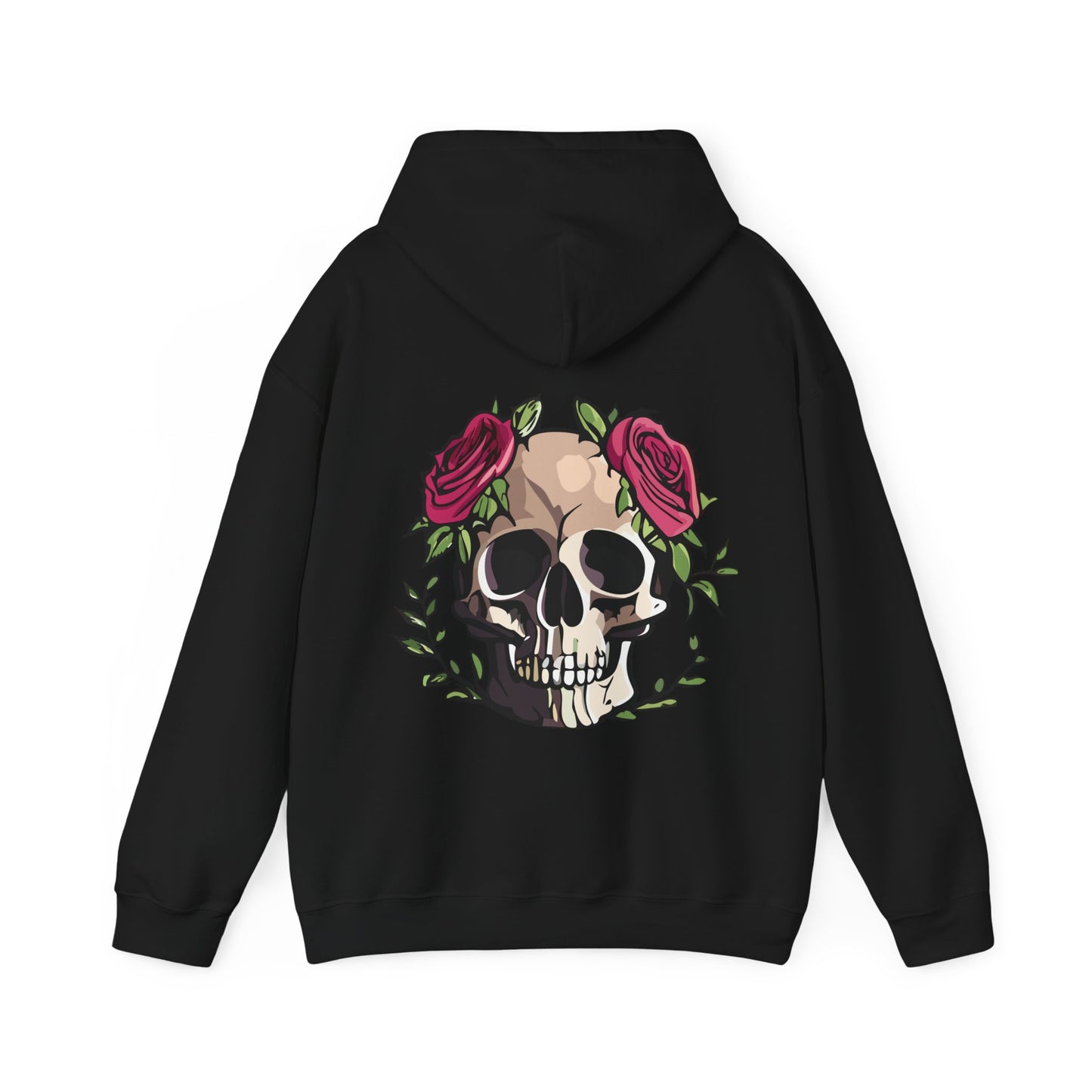 Unisex Heavy Blend™ Rose Skull Hoodie