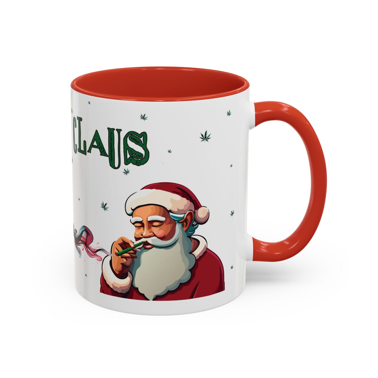 Ganja Claus Accent Coffee Mug (11, 15oz)