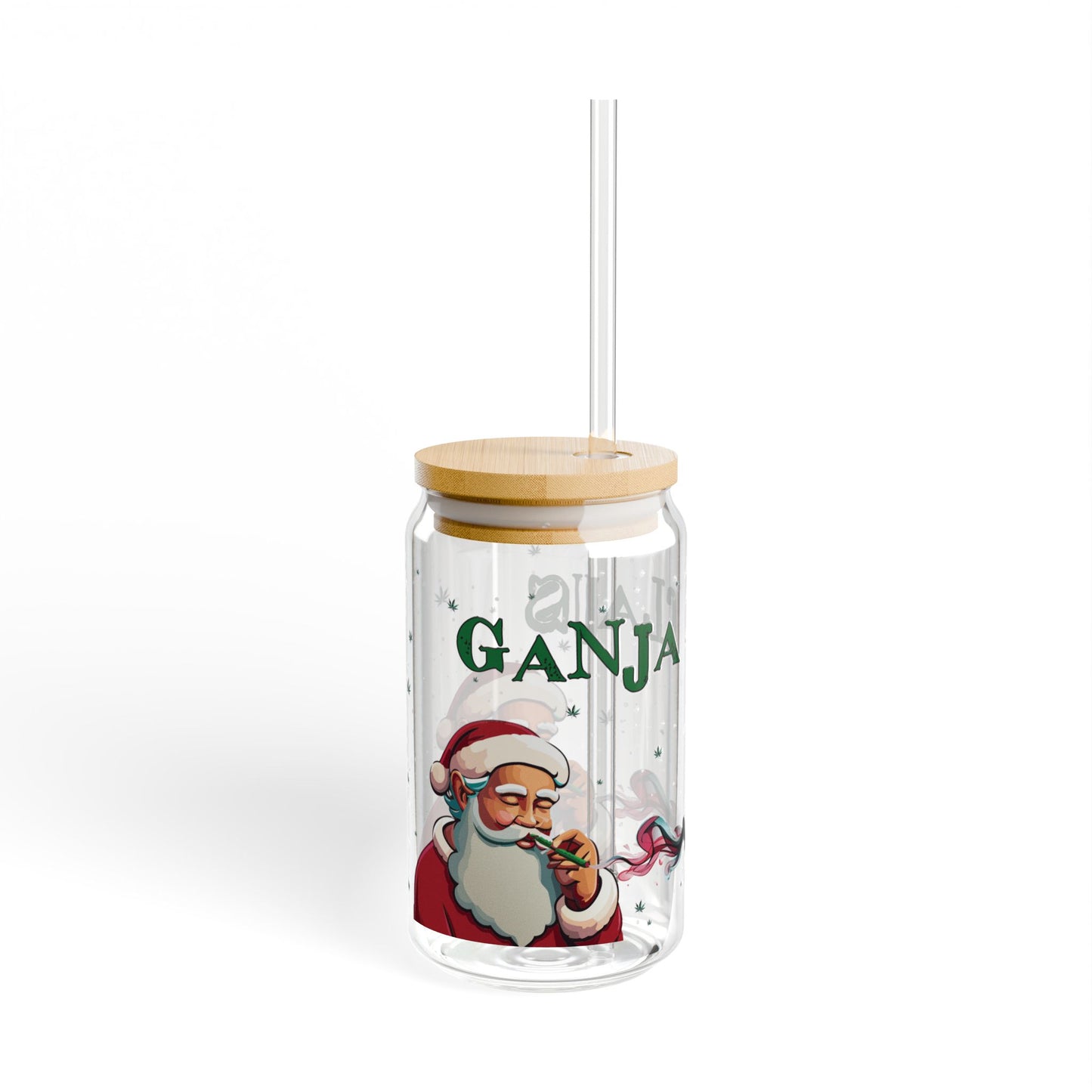 Ganja Claus Sipper Glass, 16oz