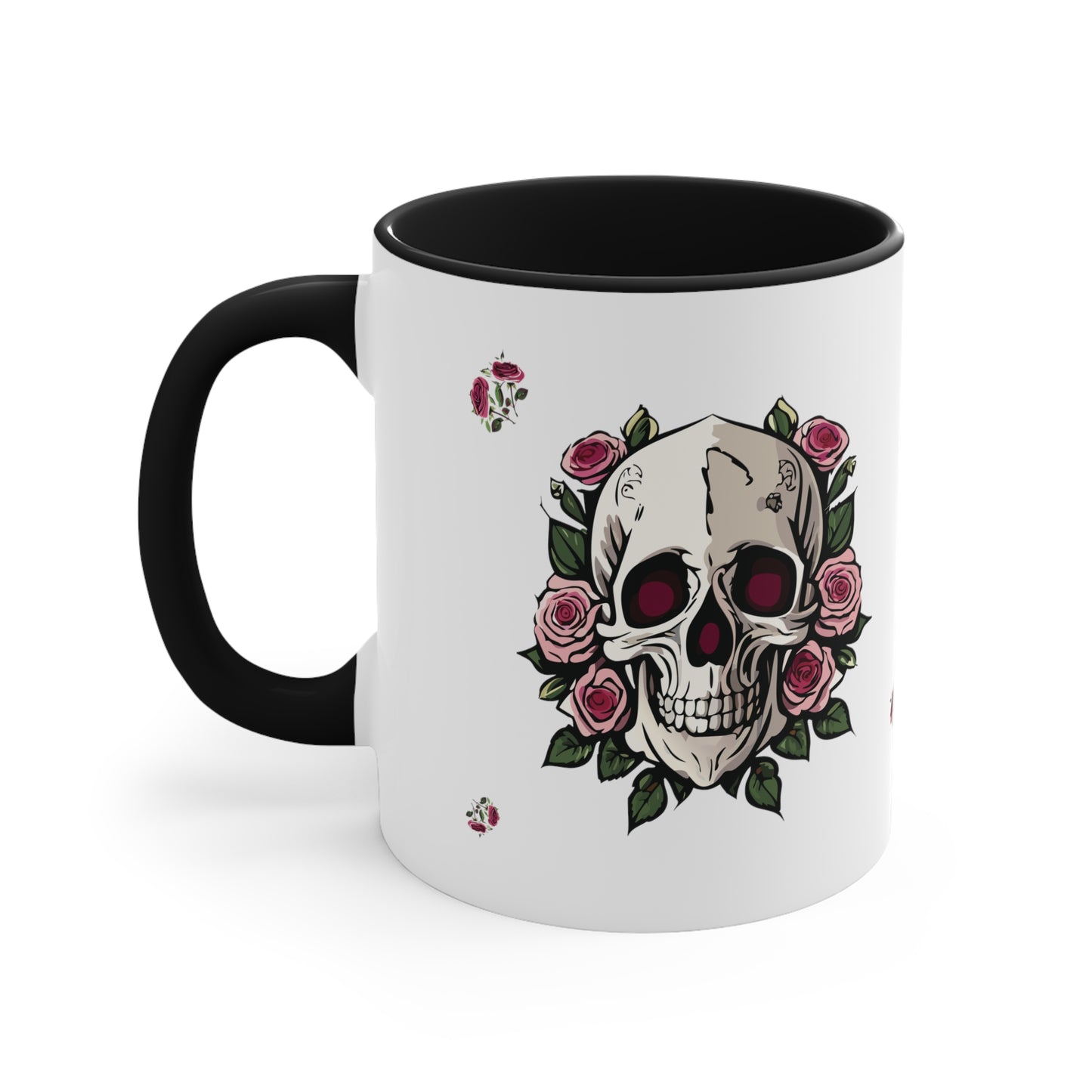 Floral Skull Mug, 11oz