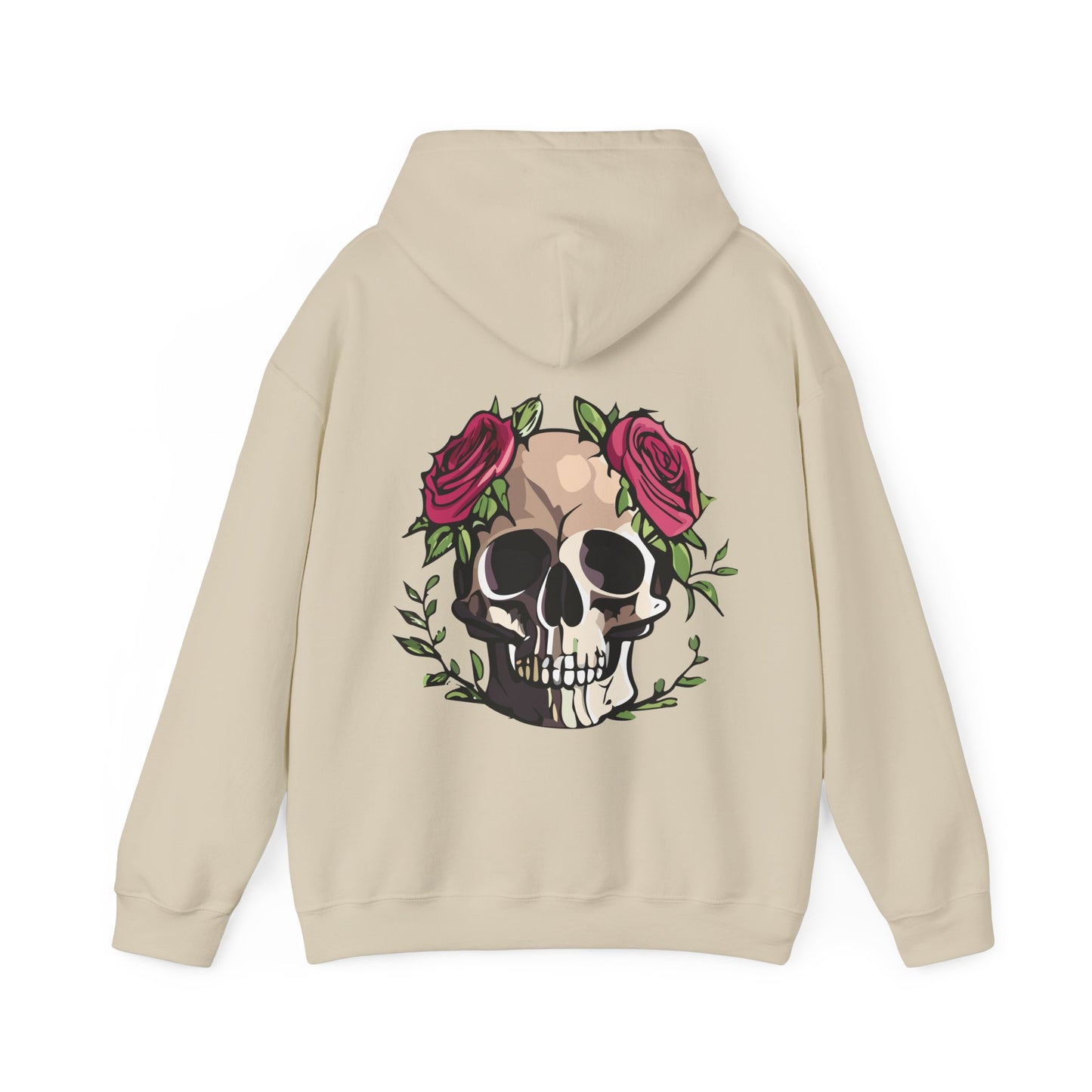 Unisex Heavy Blend™ Rose Skull Hoodie