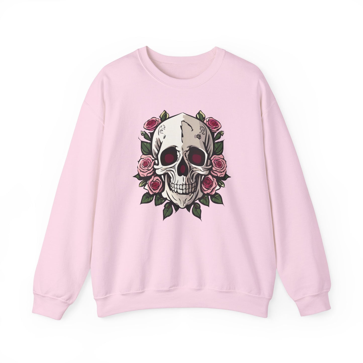 Floral Skull Crewneck Sweatshirt