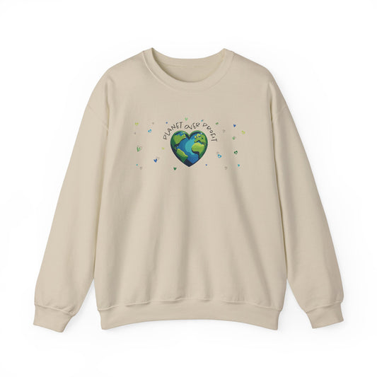 Planet Over Profit Crewneck Sweatshirt