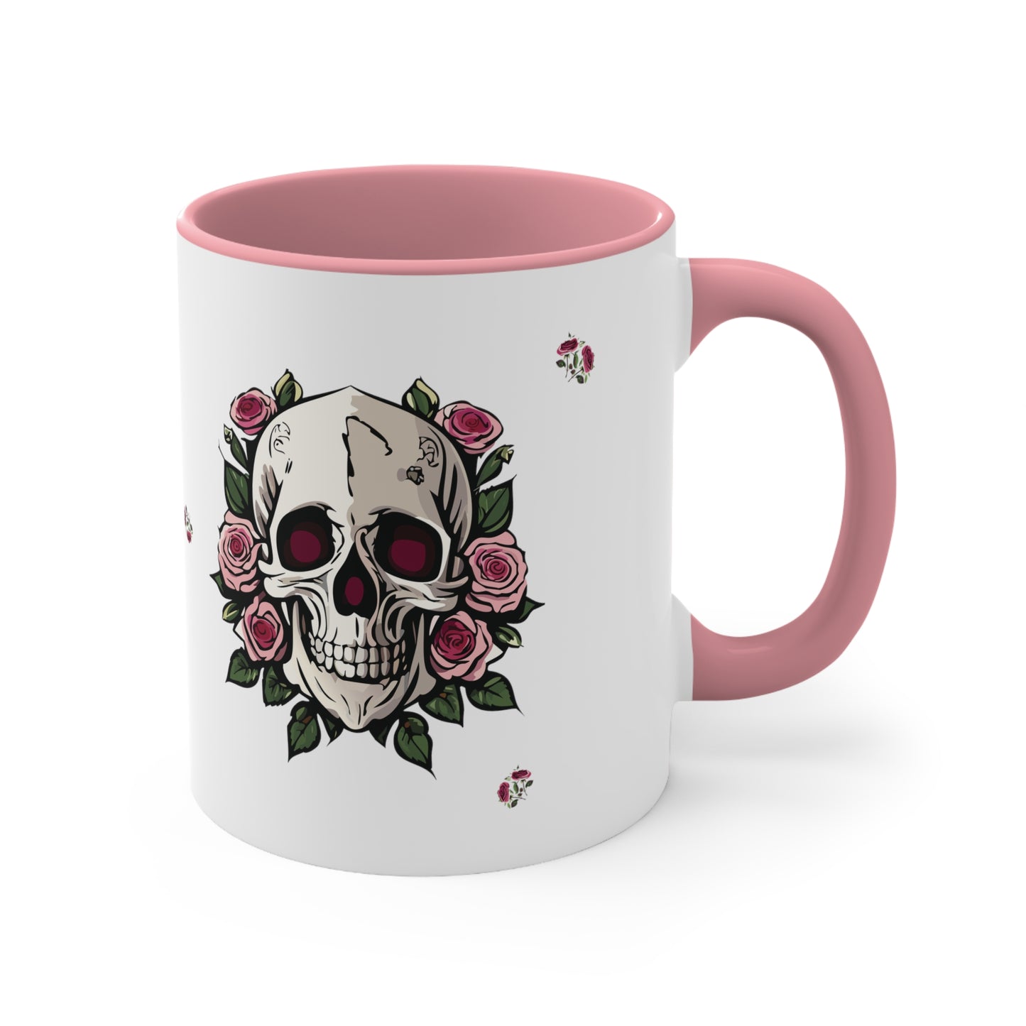 Floral Skull Mug, 11oz