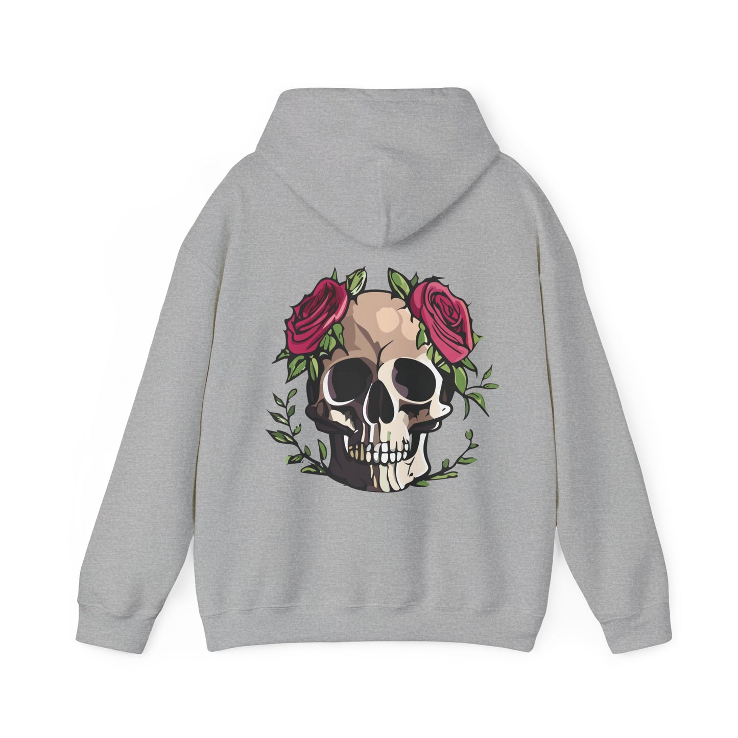 Unisex Heavy Blend™ Rose Skull Hoodie