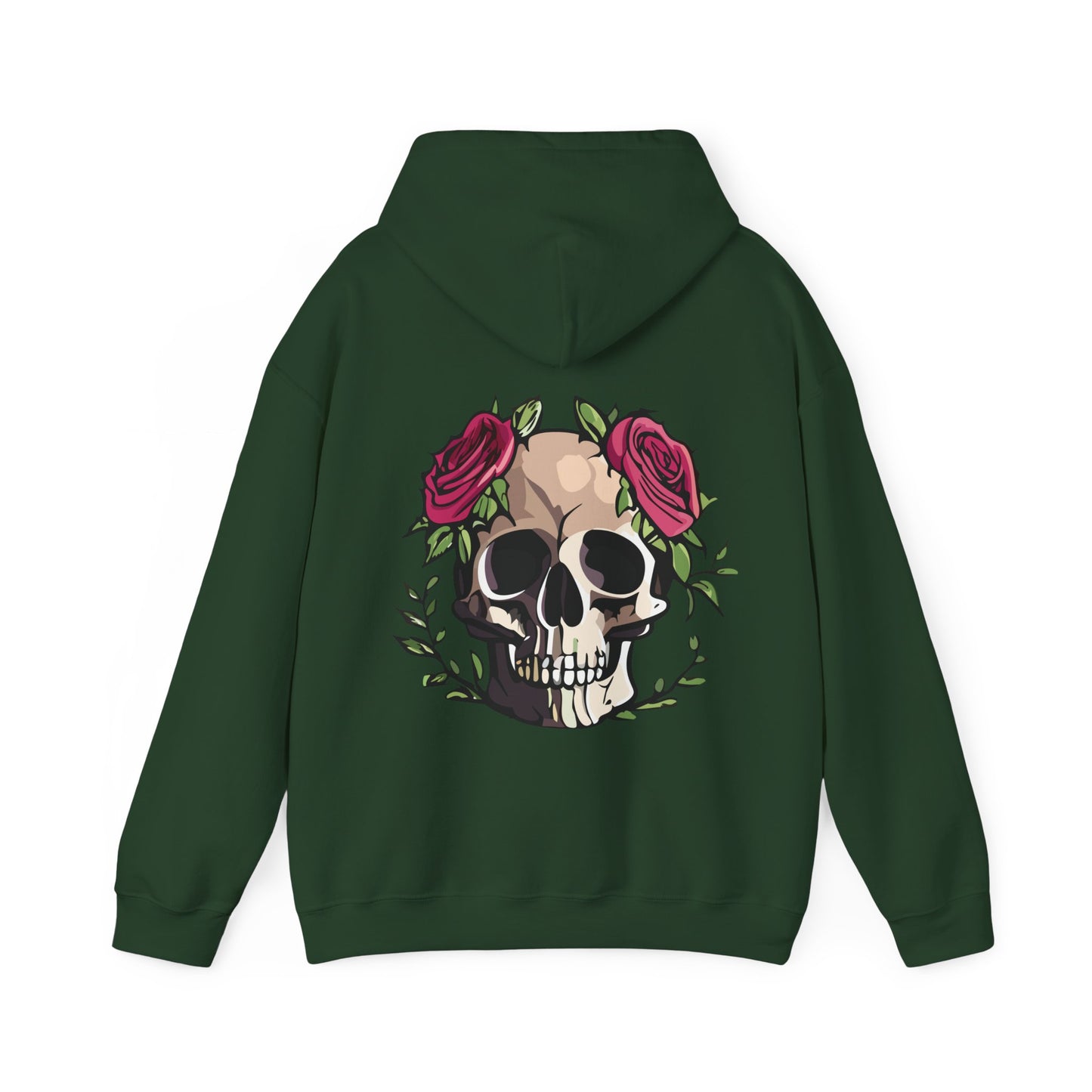 Unisex Heavy Blend™ Rose Skull Hoodie