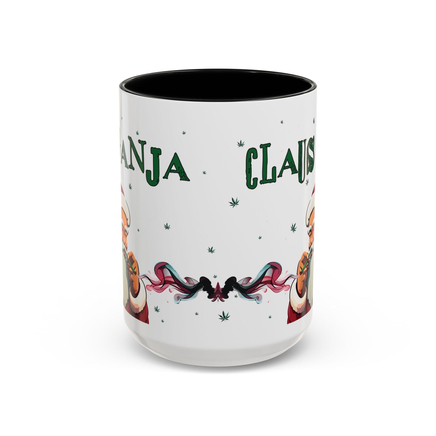 Ganja Claus Accent Coffee Mug (11, 15oz)