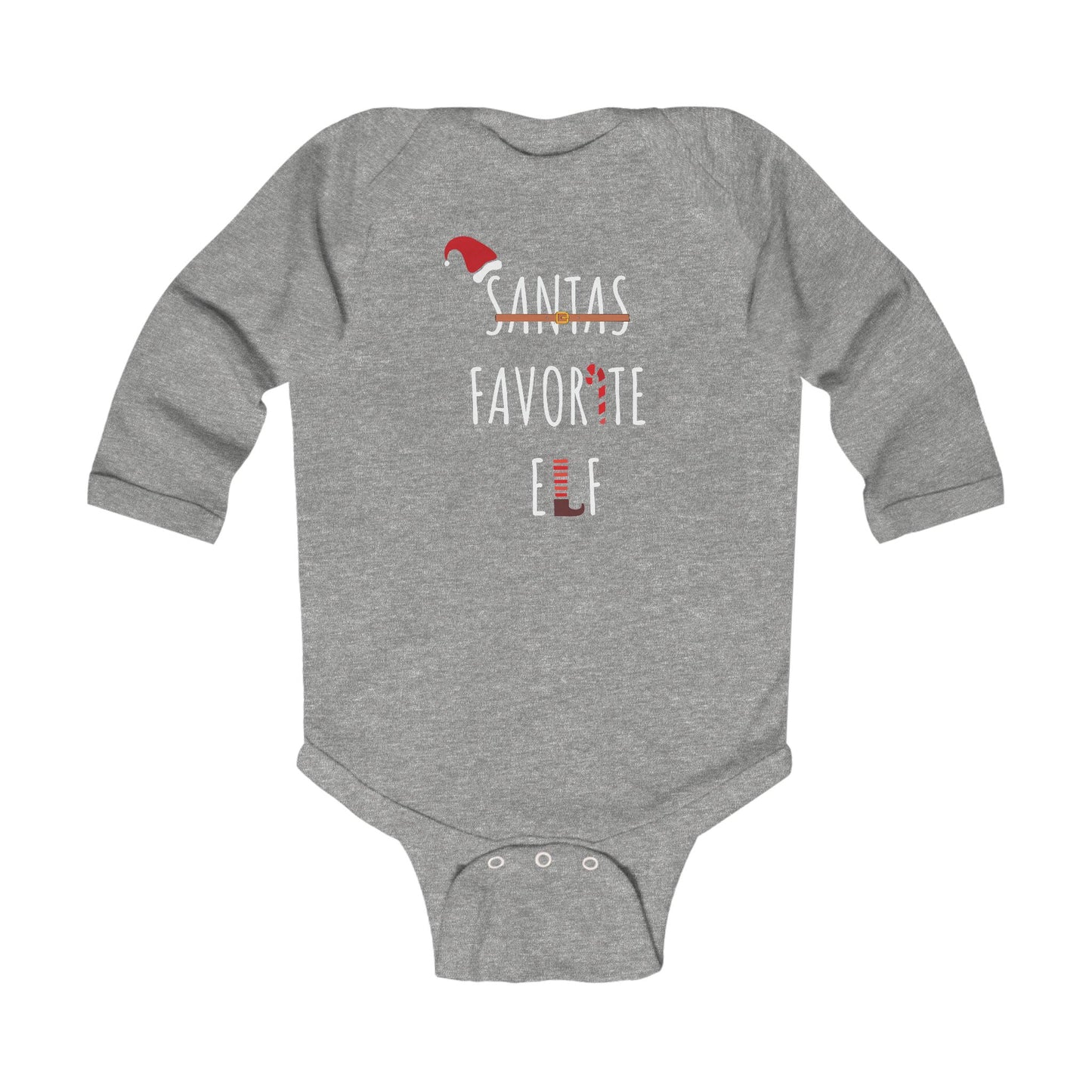 Santa's Favorite Elf Infant Long Sleeve Bodysuit