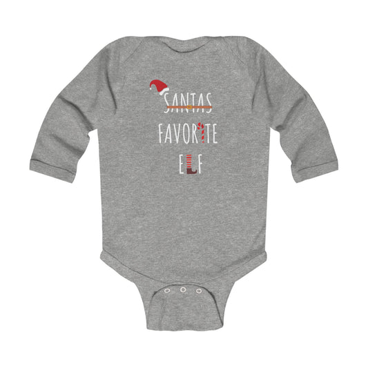 Santa's Favorite Elf Infant Long Sleeve Bodysuit