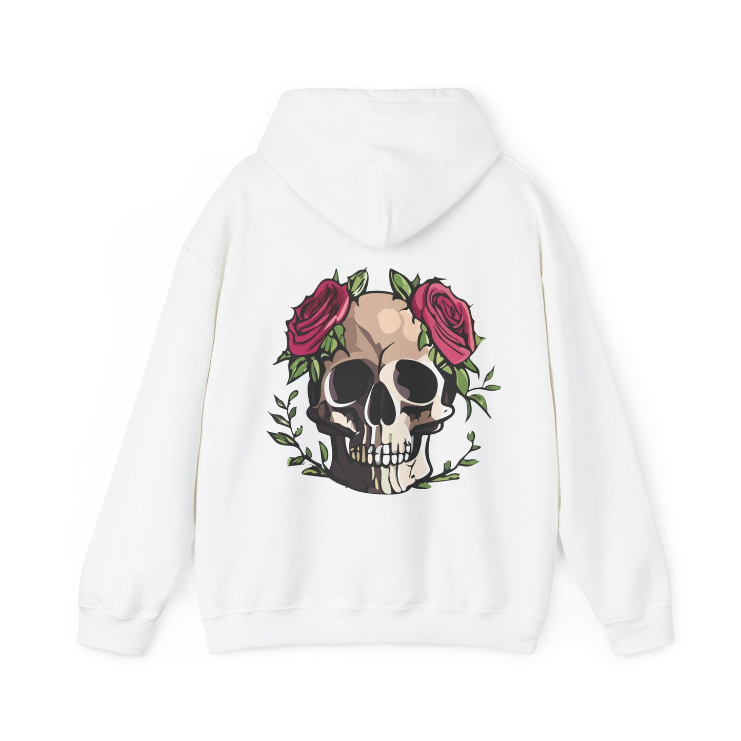 Unisex Heavy Blend™ Rose Skull Hoodie