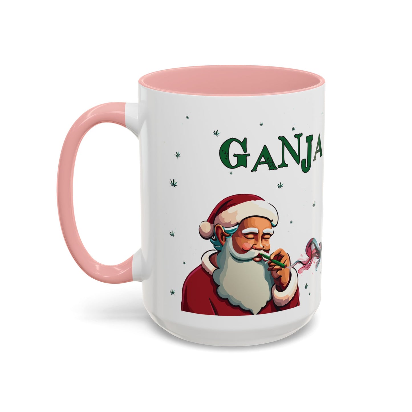 Ganja Claus Accent Coffee Mug (11, 15oz)