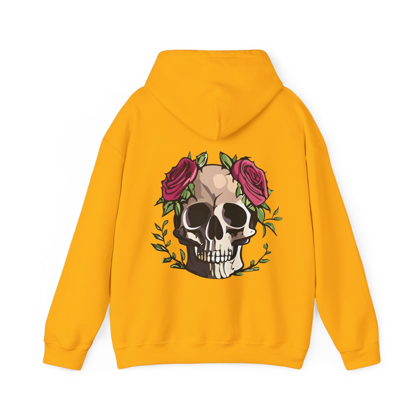 Unisex Heavy Blend™ Rose Skull Hoodie