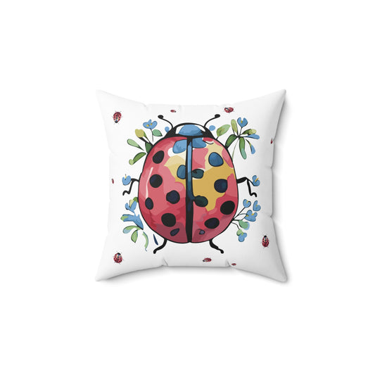 Ladybug Square Pillow