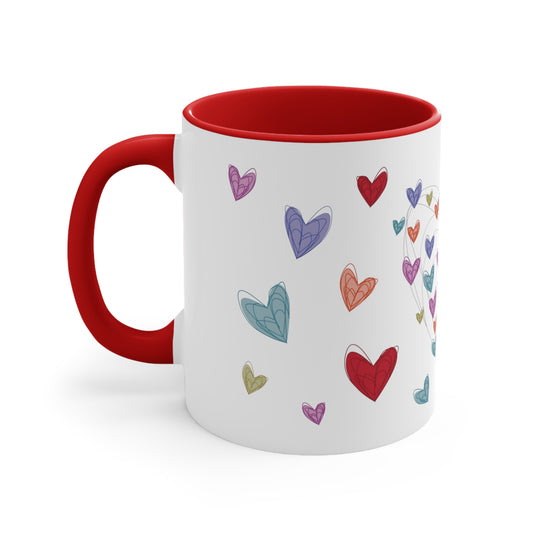 Little Hearts Coffee Mug, 11oz