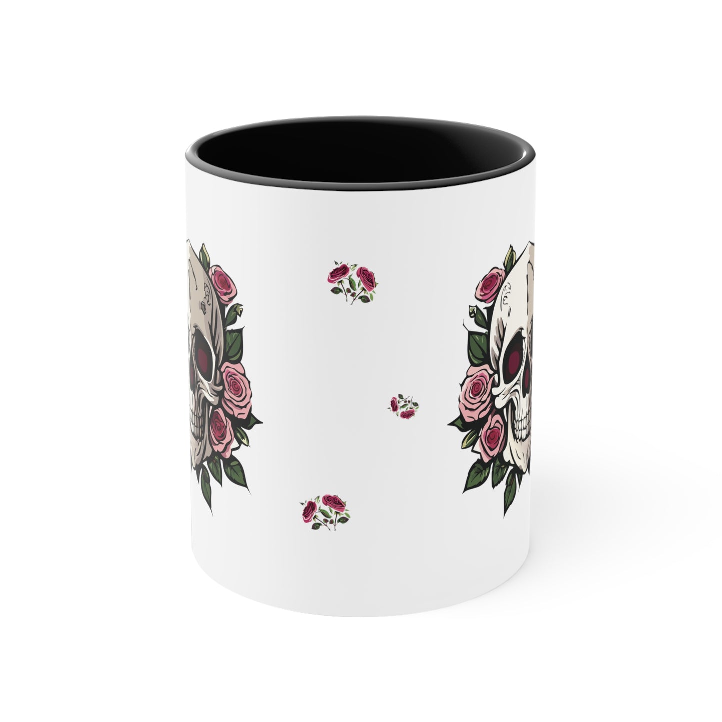 Floral Skull Mug, 11oz