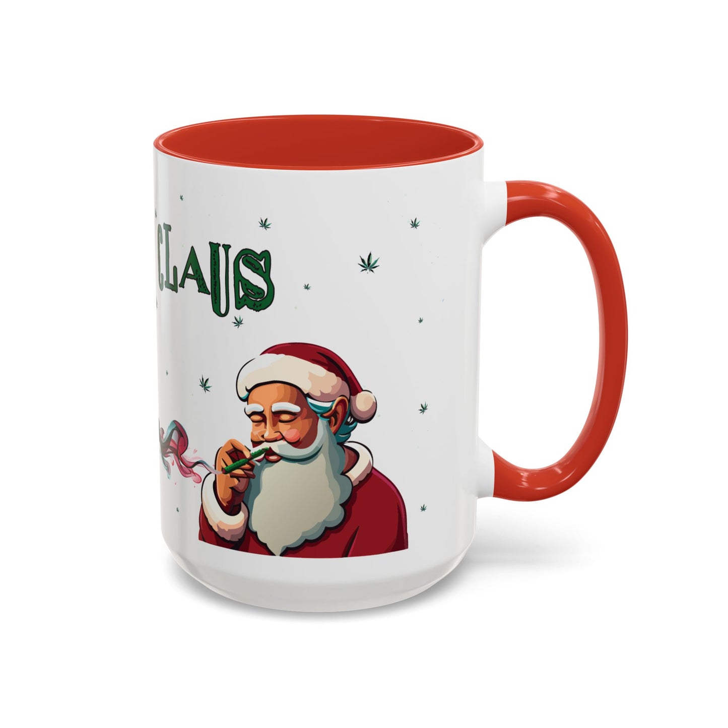 Ganja Claus Accent Coffee Mug (11, 15oz)