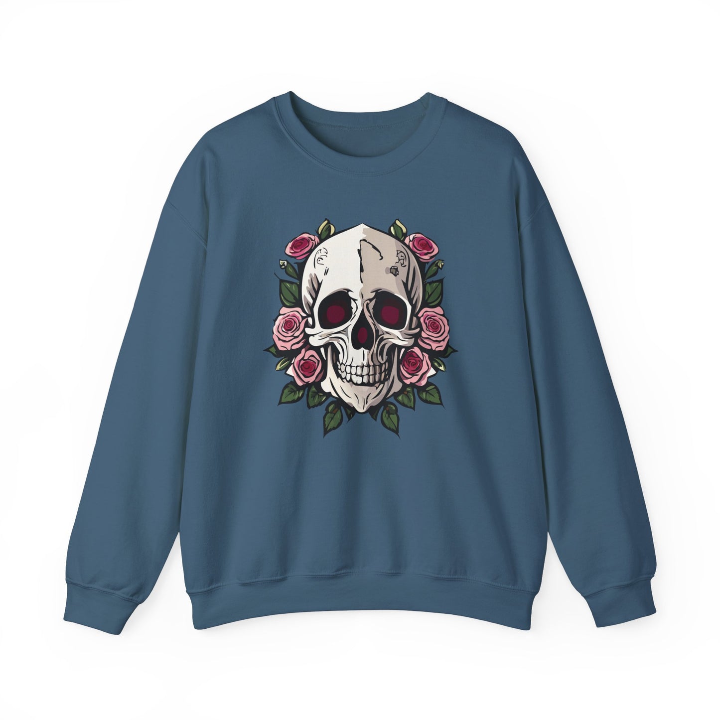 Floral Skull Crewneck Sweatshirt