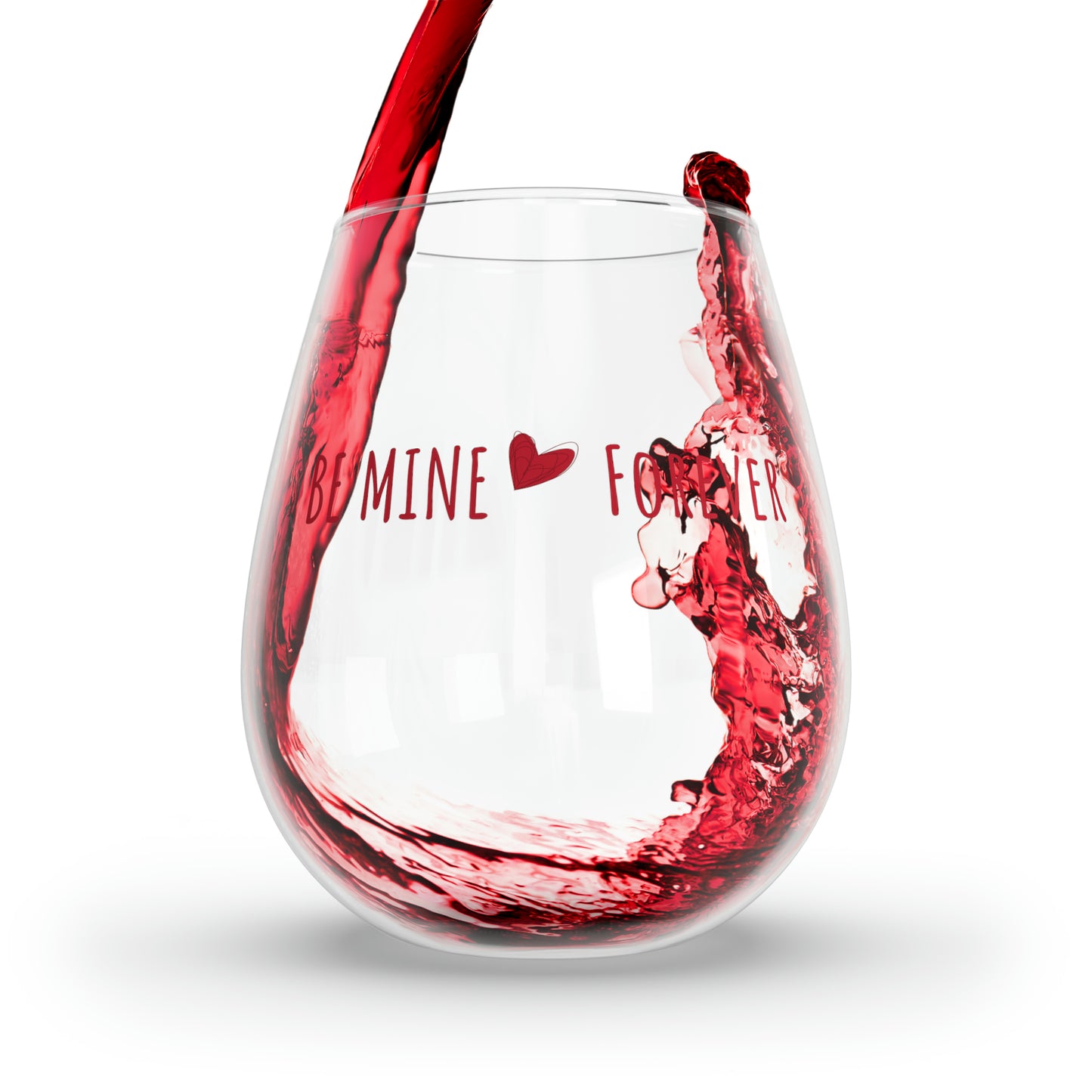 Be Mine Stemless Wine Glass, 11.75oz