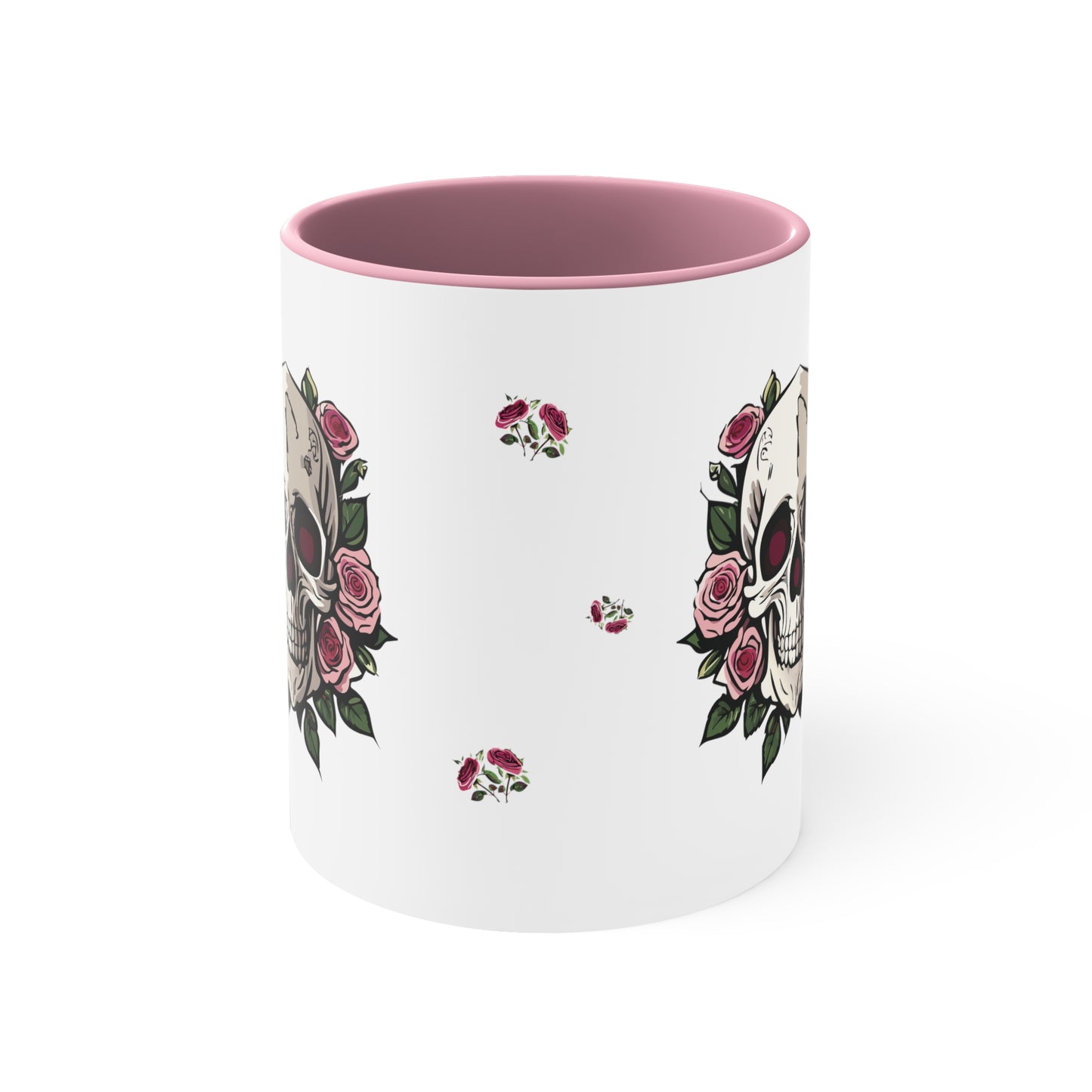 Floral Skull Mug, 11oz