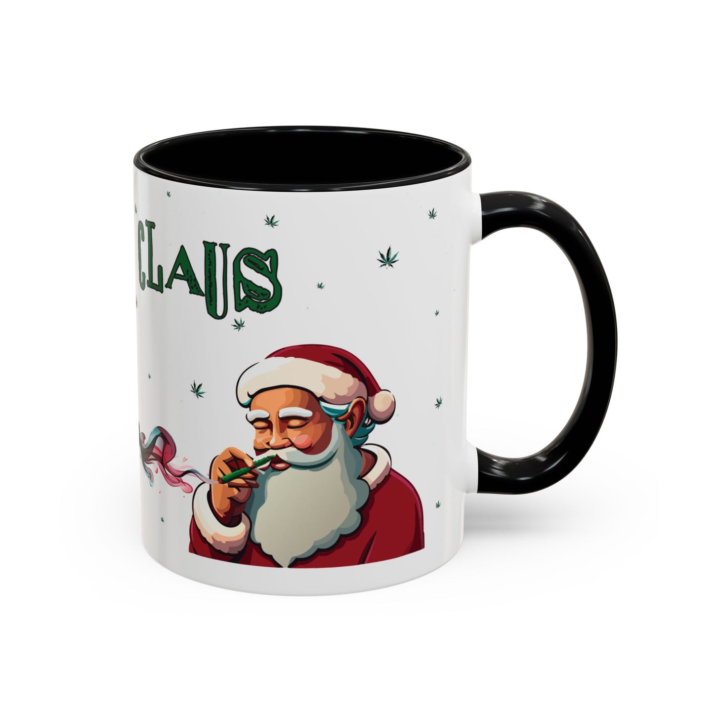 Ganja Claus Accent Coffee Mug (11, 15oz)