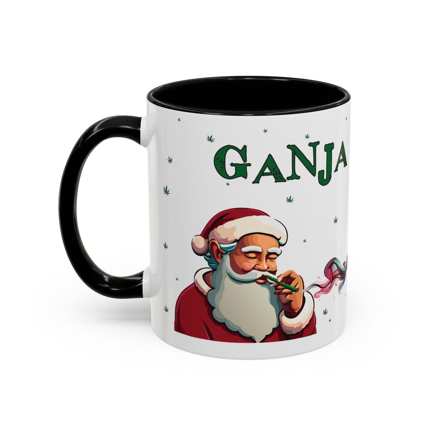 Ganja Claus Accent Coffee Mug (11, 15oz)