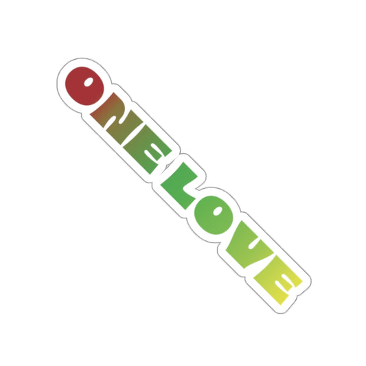 One Love Kiss-Cut Sticker