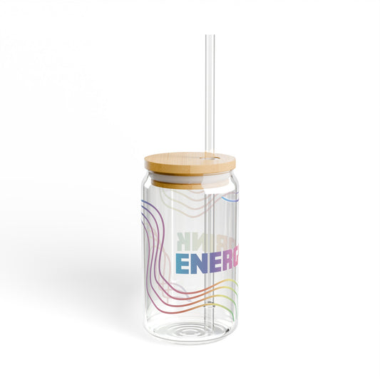Energy Drink Sipper Glass, 16oz