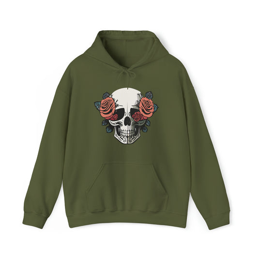 Unisex Heavy Blend™ Blooming Skull Hoodie