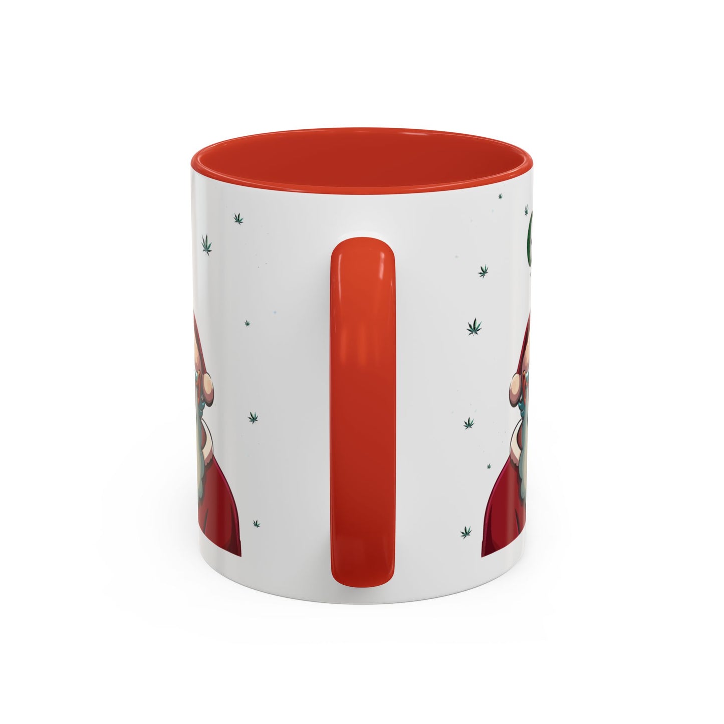 Ganja Claus Accent Coffee Mug (11, 15oz)