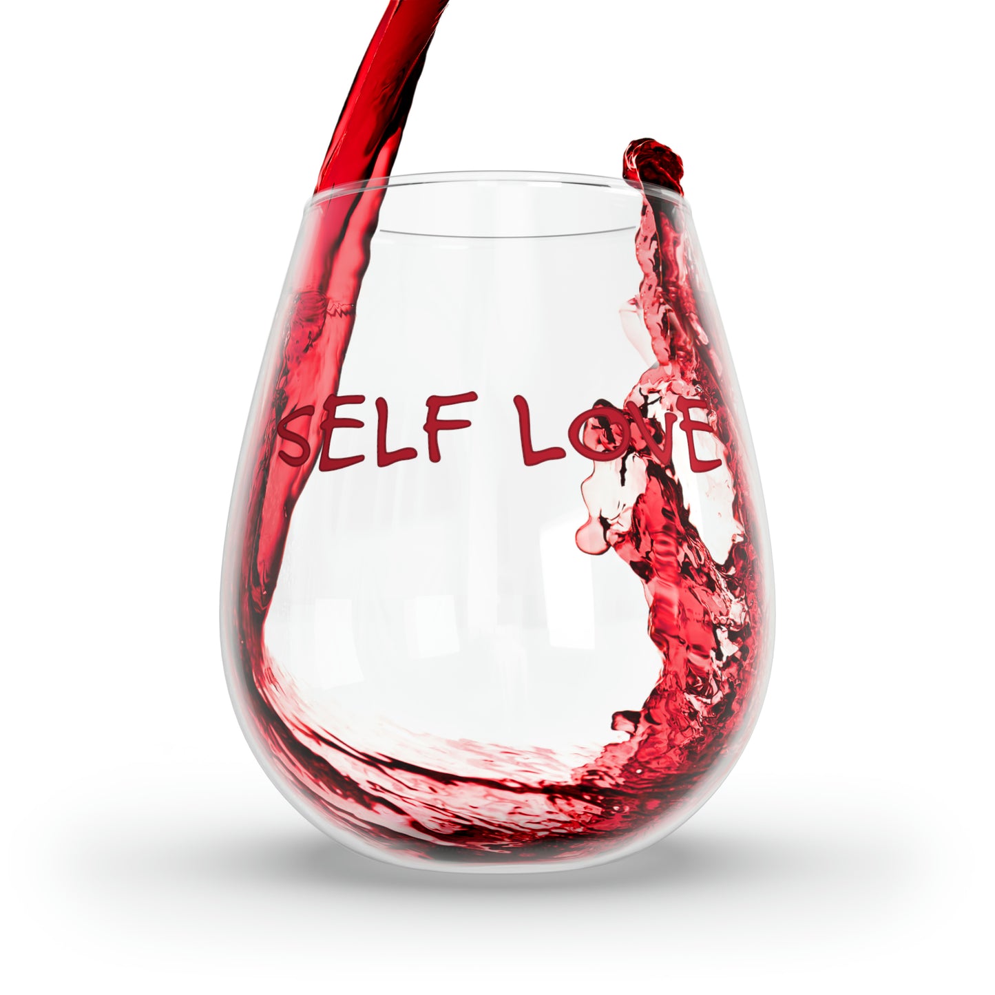 Self Love Stemless Wine Glass, 11.75oz