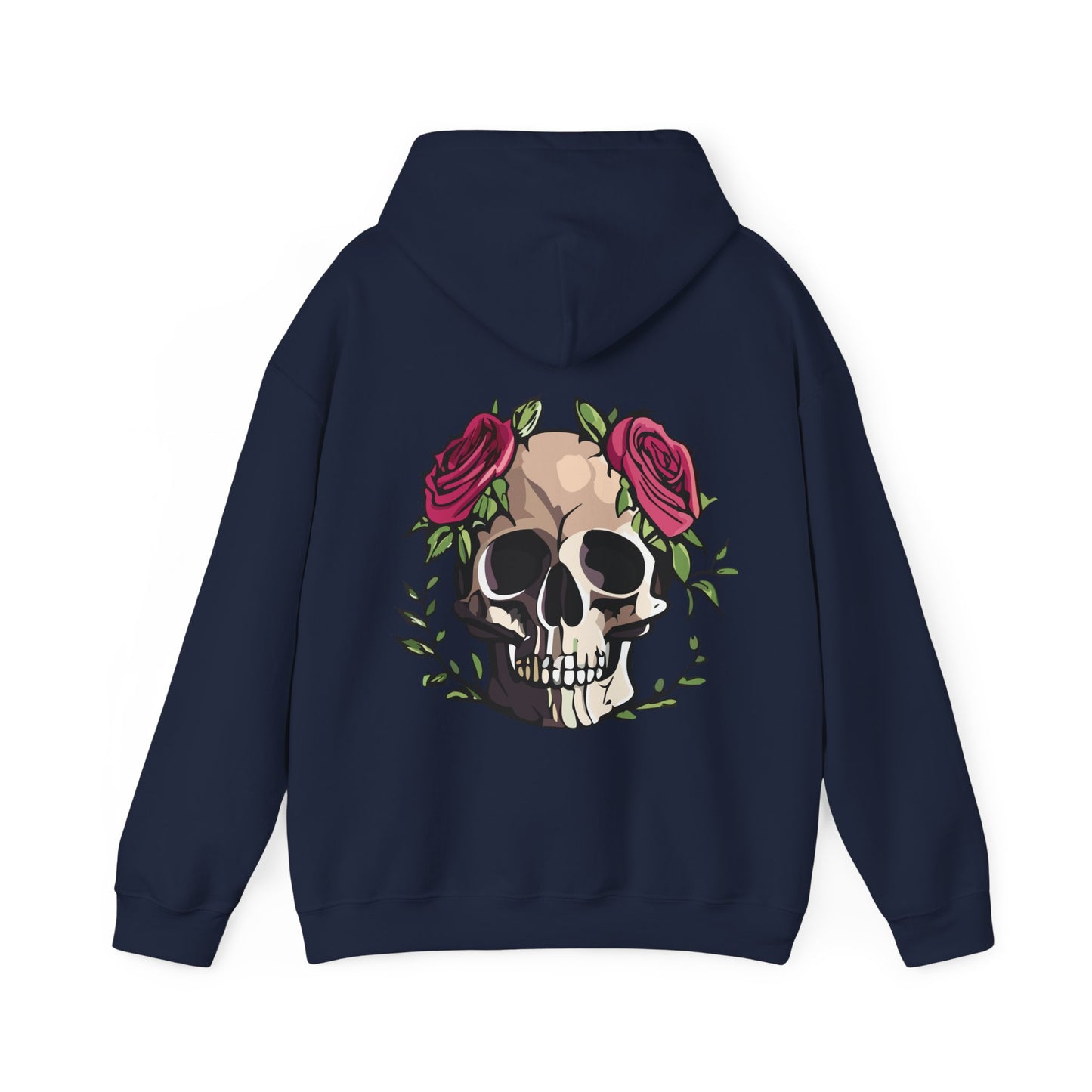 Unisex Heavy Blend™ Rose Skull Hoodie