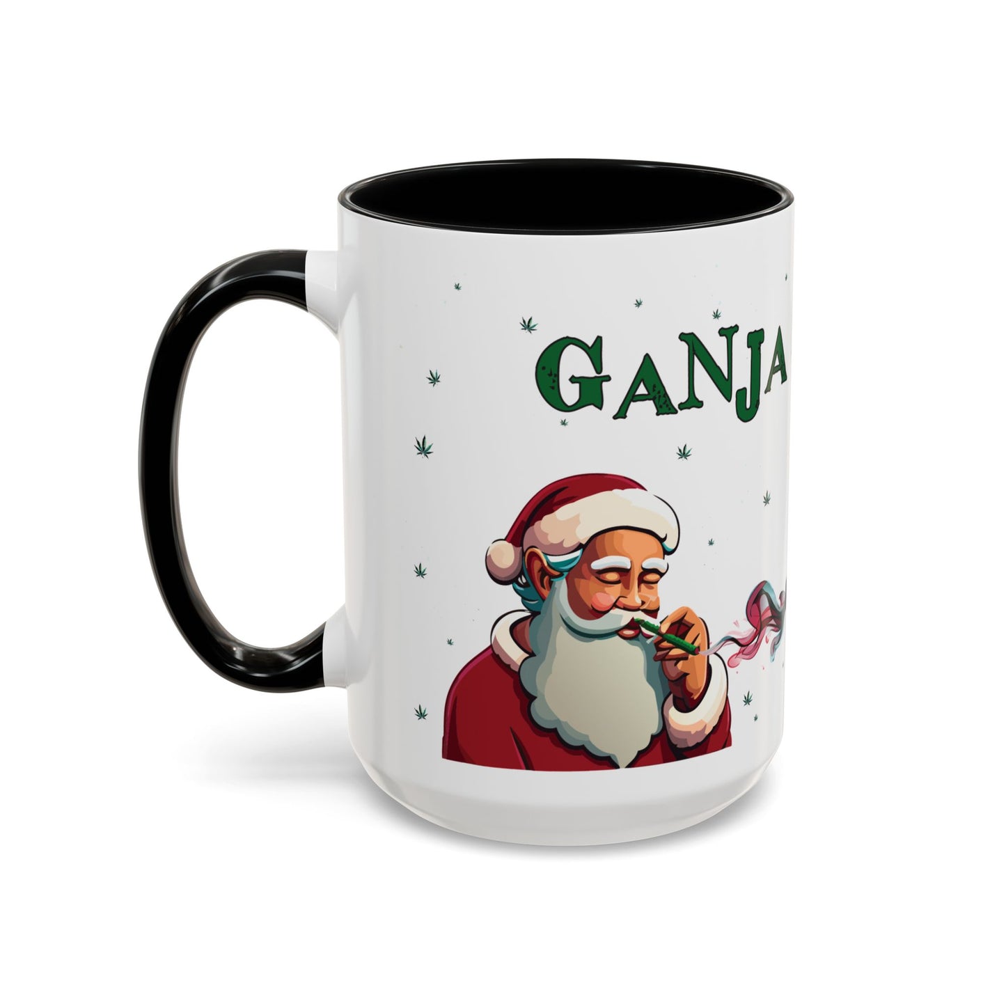 Ganja Claus Accent Coffee Mug (11, 15oz)