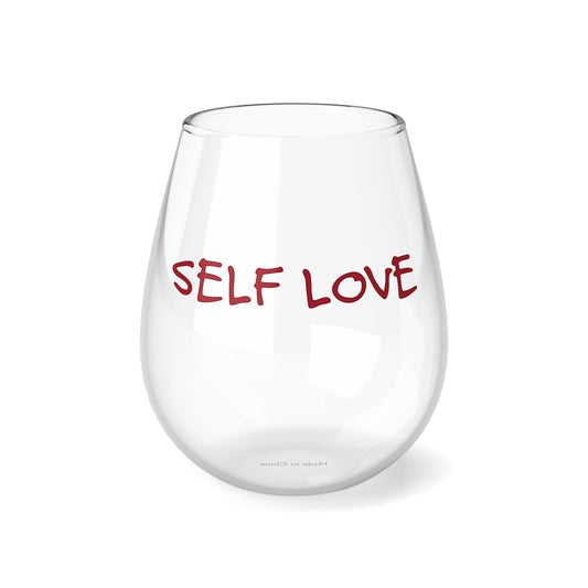 Self Love Stemless Wine Glass, 11.75oz