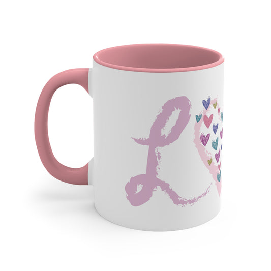 Love Hearts Coffee Mug, 11oz