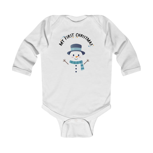 Snowman Infant Long Sleeve Bodysuit